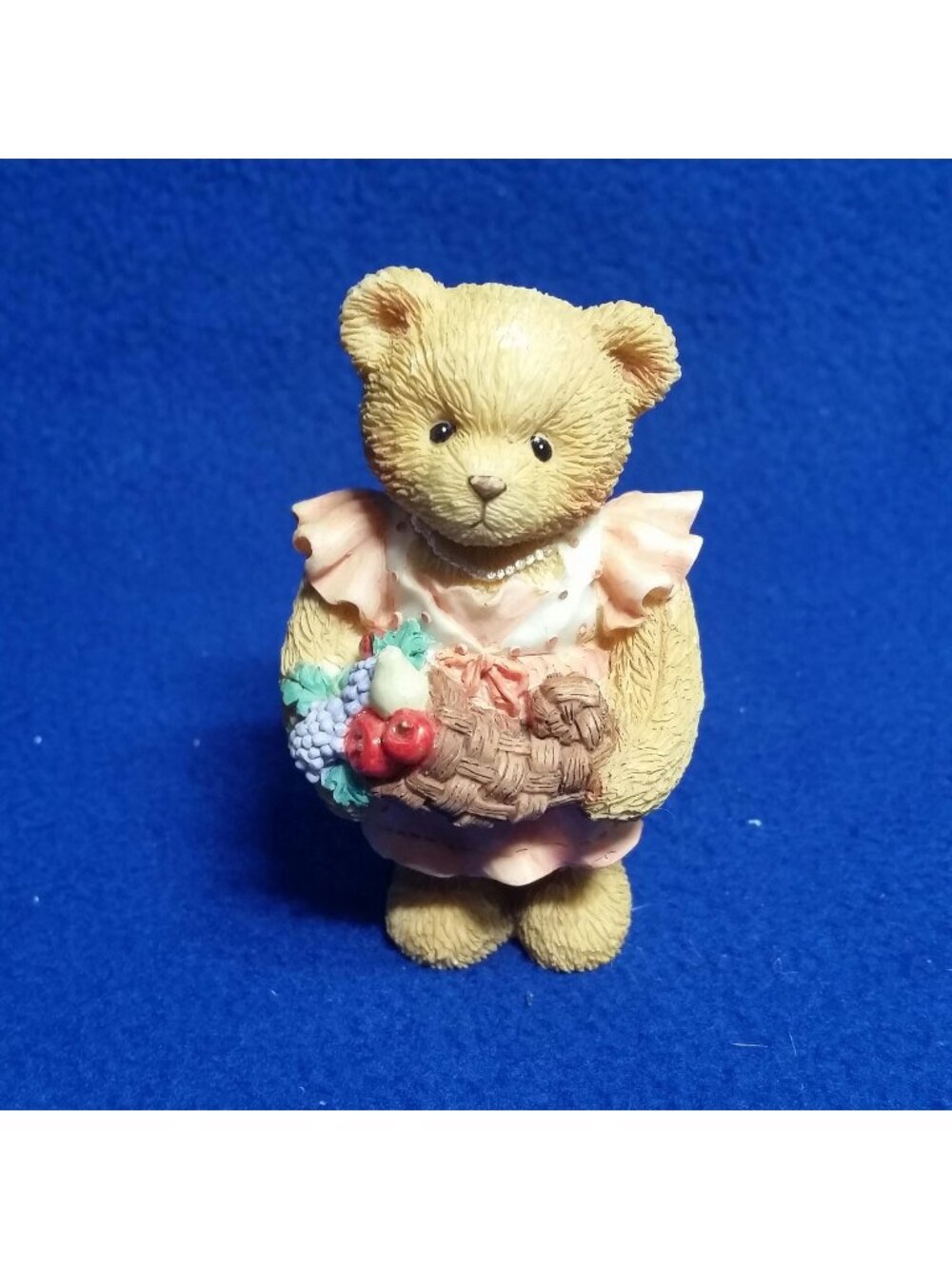Cherished Teddies Barbara Giving Thanks For Our Family Figurine Enesco 141305